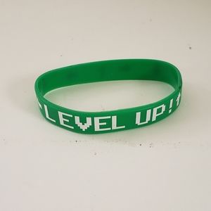 🍭7/$15 Silicone Bracelets Rubber Wristband Level Up
